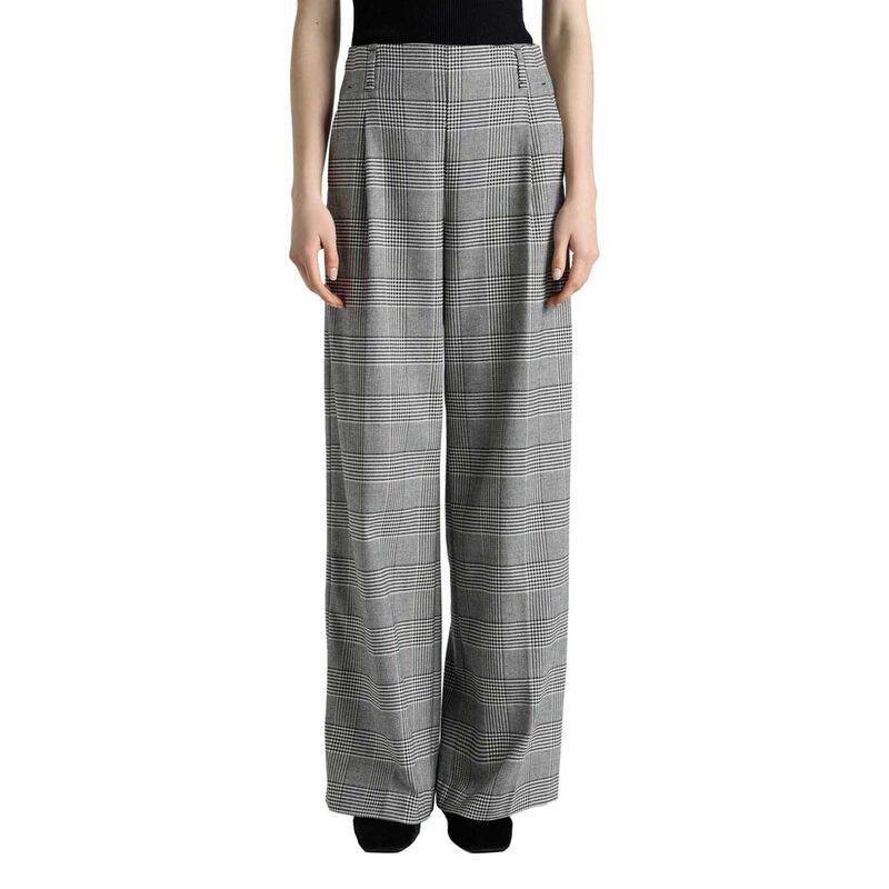 Cue European Houndstooth Check Wide Leg Pant image number 0